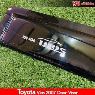 กันสาด vios 2007 2008 2009 2010 2011 2012 สีดำ