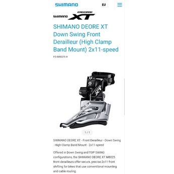 ✳️ สับจานหน้า Shimano XT M8025 ✳️