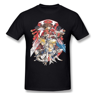 [COD]Lyzh เสื้อยืดลําลอง ผ้าฝ้าย 100% แขนสั้น พิมพ์ลาย Guilty Gear 03 แนวสตรีท พลัสไซซ์ สไตล์ฮาราจูกุ สําหรับผู้ชายS-5XL