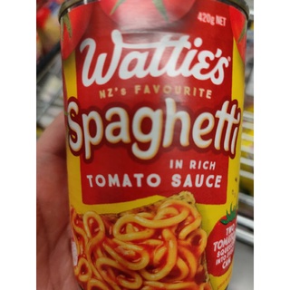 Watties SPAGHETTI 420g  🍝 in Rish Tomato 🍅