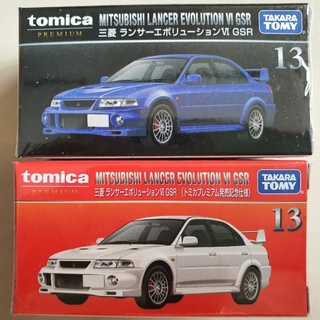 โมเดลรถเหล็ก Tomica Premium #13 Mitsubishi Lancer Evolution vi GSR  (มี 2 สี)