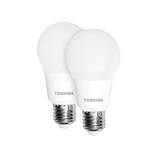 [พร้อมส่ง] HomeDoDee หลอด LED TOSHIBA A60 8 วัตต์ E27 DAYLIGHT แพ็ค 2 ชิ้น หลอดไฟ LED