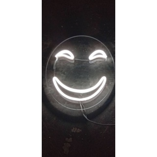 LED_NEON_FLEXไฟนีออนป้ายไฟตกแต่ง (ยิ้มขาว)