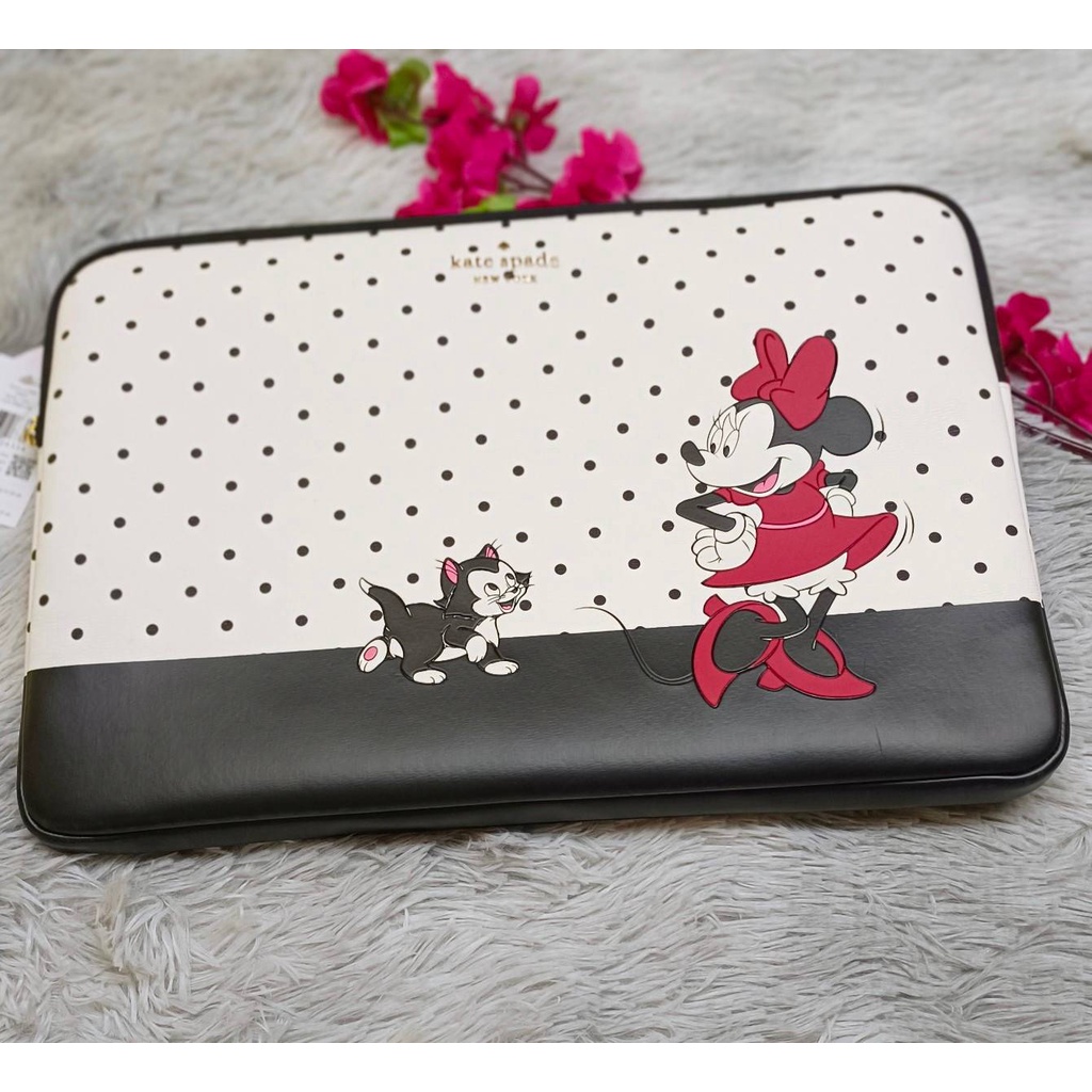 พร้อมส่ง🔥SALE 2499🔥 น่ารักมากๆ Kate spade x disney minnie mouse laptop sleeve กระเป๋าใส่ Laptop