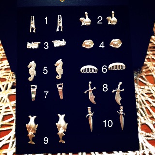 ตุ้มหูแบบติดหู 925 Silver Stud earring (CLEARANCE SALE)