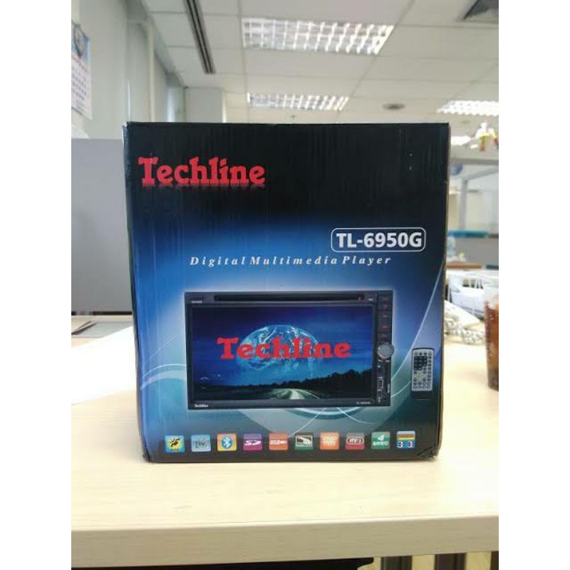 วิทยุติดรถยนต์ 2 DIN จอ 7 นิ้ว ยี่ห้อ Techline TL-6950G มี GPS ในตัว