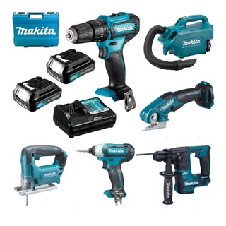 Makita MAKITA ชุดไดร์เวอร์ไร้สาย 12V / ค้อนน้ําหยด / เครื่องดูดฝุ่น / ค้อนโรตารี่ / ชุดคอมโบเลื่อยจิ๊กซอว์