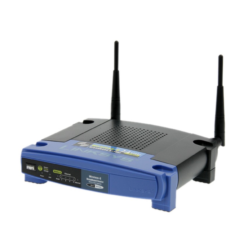 LINKSYS Router Wireless G54 รุ่น WRT54GL (Black/Blue)