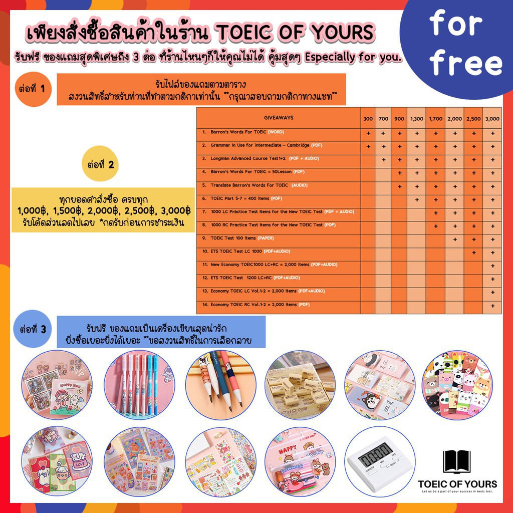 (เวอร์ชั่นเก่า) หนังสือ Collins Skills For The TOEIC Test Listening and Reading