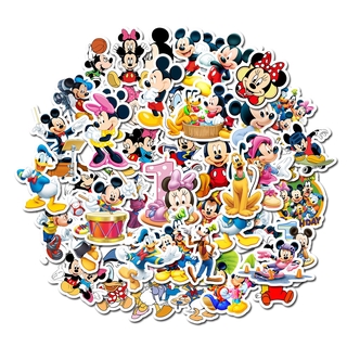 สติ๊กเกอร์ลาย Disney Series Of Donald Duck Mickey Mouse กันน้ําสําหรับติดตกแต่ง