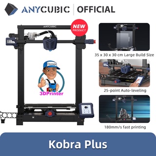 ANYCUBIC Kobra Plus เครื่องพิมพ์สามมิติ , 25จุด Auto-Leveling 3D การพิมพ์,30X30X35ซม.ขนาดใหญ่ ความเร็วสูง ระบบ FDM