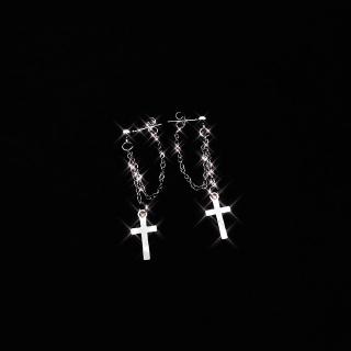 Cross earrings simple temperament retro