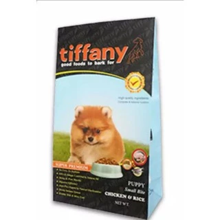 Tiffany ทิฟฟานี่​ 15กก.อาหารสุนัข​ ชนิดเม็ดระดับพรีเมียม ประกอบที่สำคัญคือ โปรตีน ไขมัน วิตามินและแร่ธาตุที่เหมาะสม