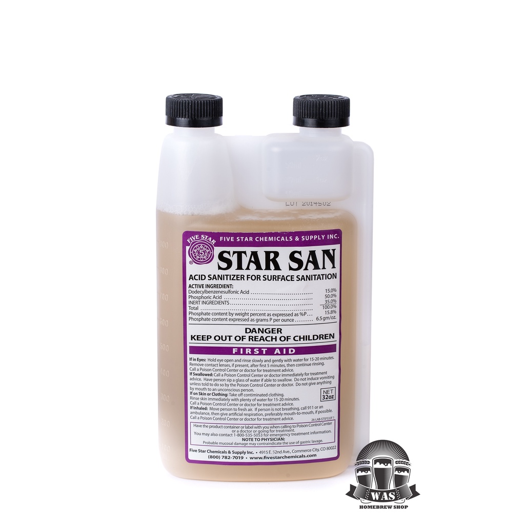 WAS Starsan 32 Oz วอส สตาร์แซน 32 Oz น้ำยาทำความสะอาด รูปที่ 2