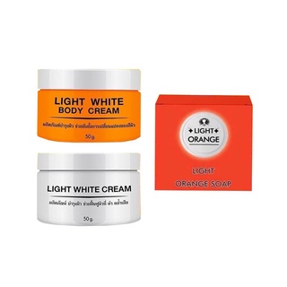 Light White Body Cream ครีมไวท์ไวท์ แพ็คเกจใหม่ (เช็ต 3ชิ้น)