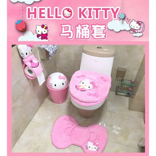 Set คลุมชักโครก ห้องน้ำคิตตี้ น่ารักมาก