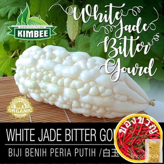 WHITE BITTER GOURD SEEDS / Biji Peria Putih / หยกขาวมะระ头饰/seeds/花园/木瓜/香菜/园艺/通心菜/内裤/鲜花/文胸/ RBME