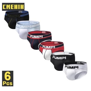 Cmenin Pump กางเกงชั้นใน ผ้าฝ้าย เซ็กซี่ แห้งเร็ว สําหรับผู้ชาย (6) 6 ชิ้น