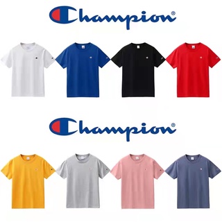 🚛 พร้อมส่ง CHAMPION เสื้อยืด รุ่นT-SHIRT UNISEX เสื้อยืดโอเวอร์ไซร์ ของแท้💯%