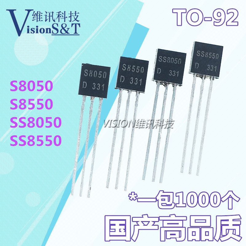 （10 ชิ้น）To-92 In-Line Triode S8050 S8550 SS8550 SS8050 NPN NPN Power ทรานซิสเตอร ์