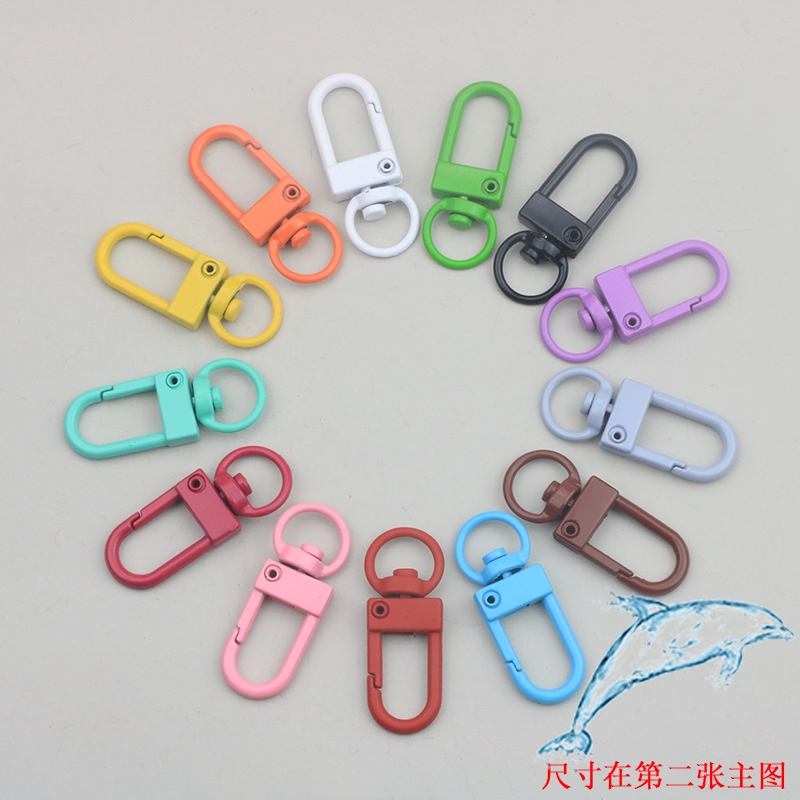 เครื่องประดับทํามือทําเองอุปกรณ์วัสดุทํามือโลหะสีสเปรย์สีกุ้งก้ามกรามหัวเข็มขัดที่มีสีสันพวงกุญแจสปริงหัวเข็มขัด8-หัวเข็มขัดตัวละครกุ้งหัวเข็มขัดพวงกุญแจแหวนอะไหล่วั