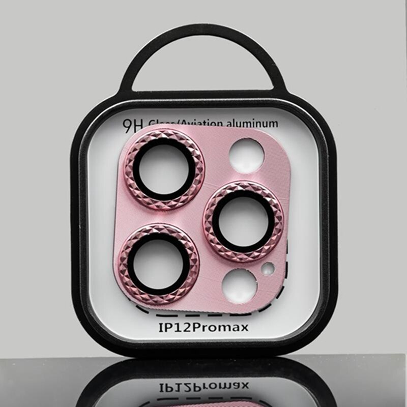 ฟิล์มกระจกนิรภัยกันรอยหน้าจอกล้อง โลหะ 3D สําหรับ iPhone 13 Pro max 13 Mini 11 12 13pro max 12 13pro #5