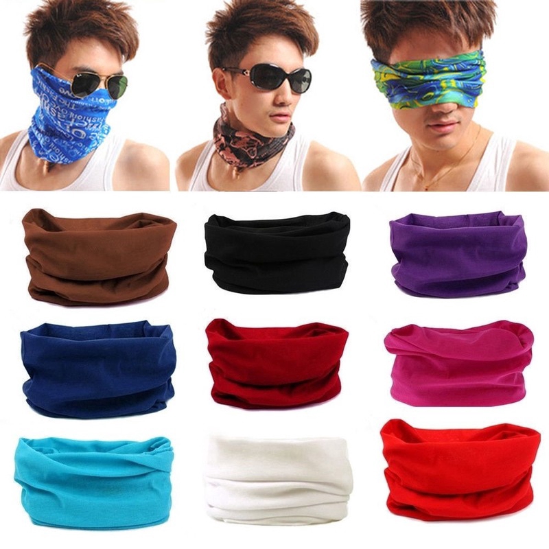 Motorcycle Masks Seamless Bandana Face Warmer Mask Neck Tube Scarf Biker Balaclava Headscarf