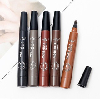 ✨BYS✨( เขียนคิ้วแบบใหม่) โนโว่ Novo Tattoo Brow Tint My 4 - Tip Brow หัวแปรง 4 แฉก