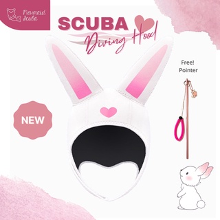 Mewmaid Scuba หมวกดำน้ำ รุ่น Bunny Heart 3mm Scuba Diving Hood