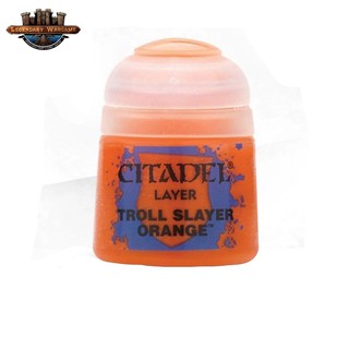 [พร้อมส่ง] Citadel : LAYER: TROLLSLAYER ORANGE (12ML) สีอะคริลิคสำหรับทาโมเดล