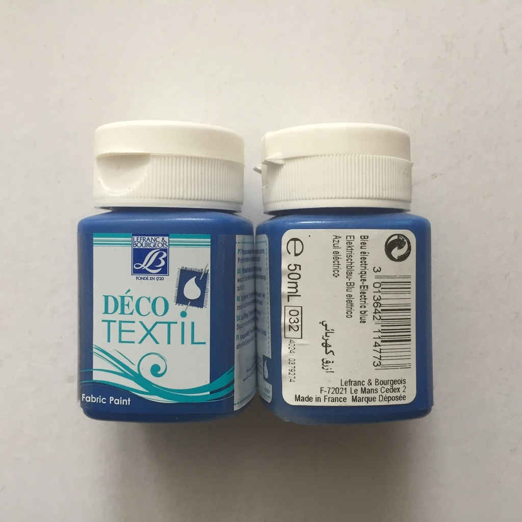 Deco Textile Fabric Paint, 032 Electric Blue