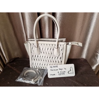 [Used] Michael Kors | Mercer white Woven Leather