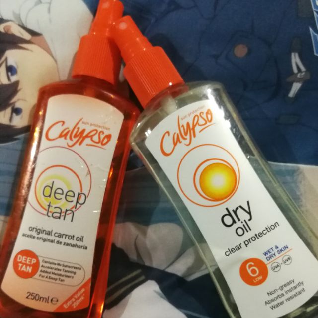 ออยล์อาบแดด ผิวแทน Monoi De teheti Calypso Deep Tan Dry oil Deep