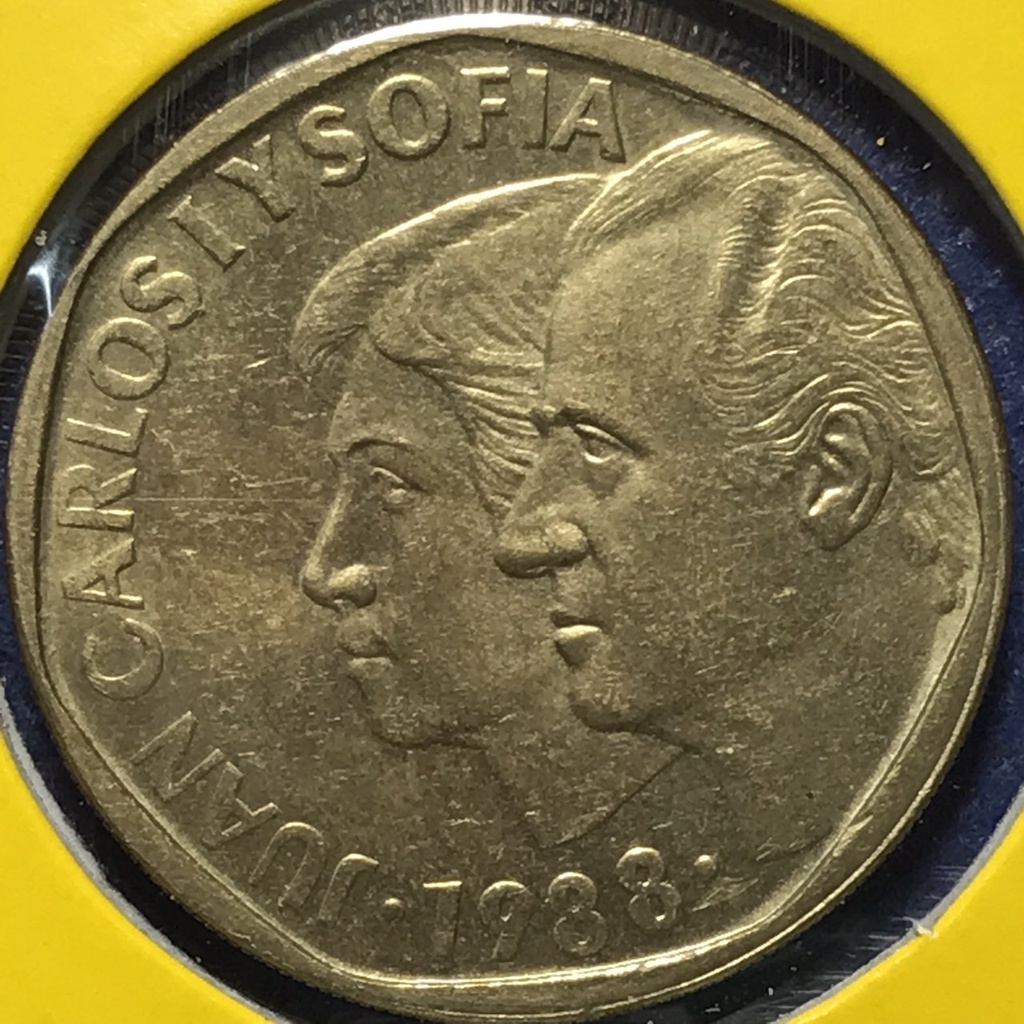 No.60832 ปี1988 สเปน 500 PESETAS เหรียญสะสม เหรียญต่างประเทศ เหรียญเก่า หายาก ราคาถูก