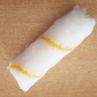 อะไหล่ลูกกลิ้งทาสีขนเชือกคาดเหลือง4นิ้ว (ไม่รวมด้าม) 4 Inch. Acrylic Yellow Line mini roller