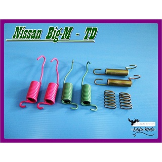 NISSAN BIG-M TD "REAR" SPRING BRAKE SET (8 PCS.) // ชุดสปริงคันเบรกหลังใหญ่ เซ็ทสปริงแกนเบรกหลัง สปริงแกนเบร