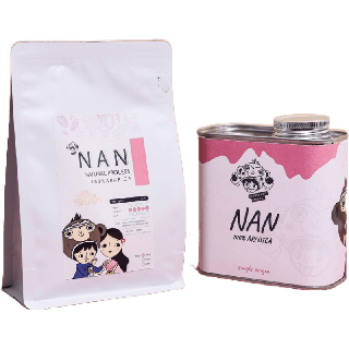 Tanmonkey coffee เมล็ดกาแฟน่าน Natural Process Medium Roasted ( คั่วกลาง )