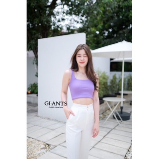 Gi-Ants Mini Crop กล้ามสายเดี่ยวผ้าร่อง