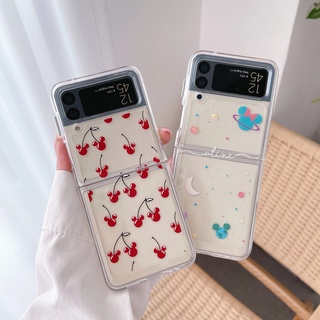 เคสโทรศัพท์มือถืออะคริลิค แบบนิ่ม ลายเมโลดี้ กันกระแทก สําหรับ Samsung Galaxy Z Flip 3 Z Flip3