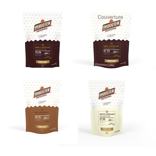 แบ่งขาย ช๊อคโกแลตแท้ Van Houten Couventure 200 กรัม และ 500 กรัม
