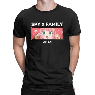 เสื้อยืดแขนสั้น ผ้าฝ้ายแท้ พิมพ์ลายการ์ตูนมังงะ Spy X Family Anya Forger แบบสร้างสรรค์ สําหรับผู้ชาย