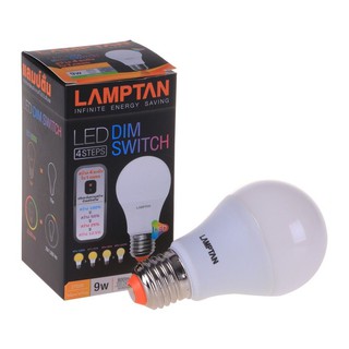 💥จัดโปร !!!💥  หลอดไฟLED หลอด DIM SWITCH 4 Step E27 9 วัตต์ สีเหลืองLED LAMP DIM SWITCH 4 Step 9W WARMWHITE E27 หลอดไฟและ