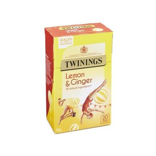 Twinings Lemon and Ginger Tea ทไวนิงส์ เลมอนและขิง ชาอังกฤษ 1.5กรัม x 20ซอง