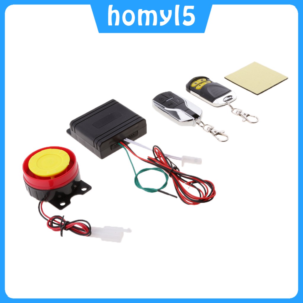 【Home Store】 12V Motorcycle Anti-theft Alarm Security System Remote ...
