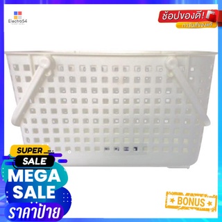 ตะกร้าผ้าเหลี่ยมหูหิ้ว G-WARE 2545 ขาวSQUARE LAUNDRY BASKET WITH HANDLE G-WARE 2545 WHITE