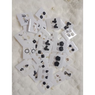 ต่างหูแฟชั่น set 5 คู่ แบบติดหู ราคาถูก