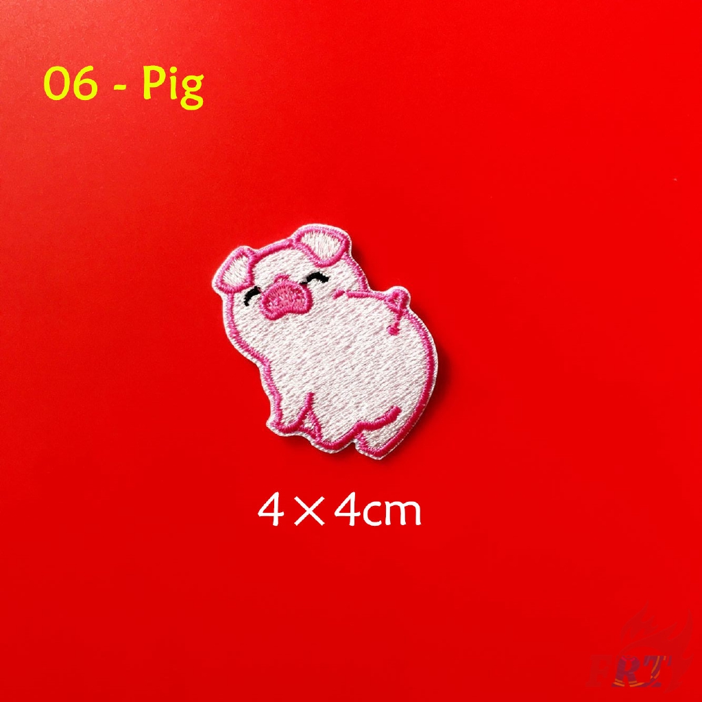 ☸ แผ่นแพทช์เหล็ก ลายแพนด้า แมว สุนัข สุนัขจิ้งจอก หมูน่ารัก ☸ แผ่นแพทช์รีดติดเสื้อ Diy จํานวน 1 ชิ้น