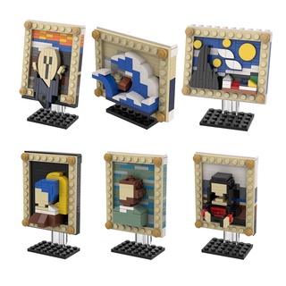 Moc ของเล่นตัวต่อเลโก้ Mona Lisa BuildMOC สําหรับเด็ก