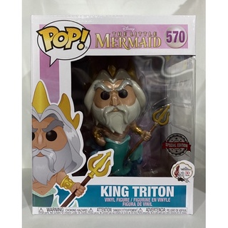 Funko Pop King Triton Disney The Little Mermaid Exclusive 570 ขนาด 6 นิ้ว