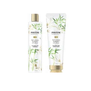 [แพคคู่] Pantene แพนทีน Nutrient Blends Hair Volume แชมพูเพิ่มวอลลุ่ม 270มล+ครีมนวด 250มล|Shampoo 270ml+Conditioner 250ml